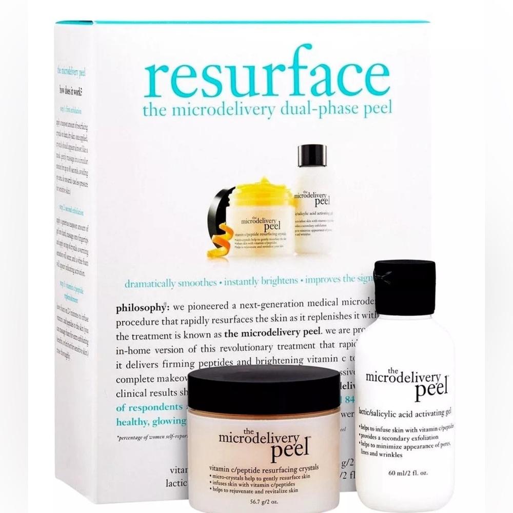 Philosophy HARD TO FIND the microdelivery peel set 2oz see